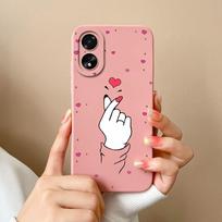Dėklas, skirtas OPPO Realme C51 C53 11 Pro+ 11x Narzo N53 Cover Fashion Smūgiams atsparus Love Heart Phone Shell buferis skystas silikonas matinis, skirtas OPPO Shell Oppo A2 5G