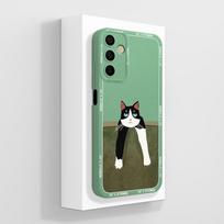 Telefono dėklas skirtas Samsung Galaxy A15 A 15 4G 5G dangtelis Prabangus mados dizainas matinis juodas kvadratas Aukštos kokybės minkštas skystas silikoninis apvalkalas, skirtas Samsung buferiui Samsung A15