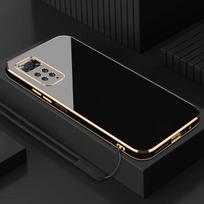 Dėklas Xiaomi Redmi Note 11 Pro Redmi Note 11 Pro 5G dangtelis NOTE11PRO 5G prabangus kvadratinis dengtas telefono dėklas smūgiams atsparus galinis dangtelis Redmi Note 11 Pro&Case & Strap pilka/juoda