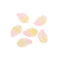 10 vnt./maišelis 17x28mm Stikliniai Plunksnos Formos Lapų Karoliukai Pasidaryk pats Apyrankės Karoliai Auskarai Papuošalų Aksesuarai 17X28mm 10pcs/bag white
