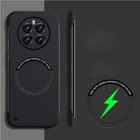 Skirta OPPO Realme 12 Pro Plus Case Matte Hard PC Magsafe Magnetinio belaidžio įkrovimo ploni apsauginiai galinio dangtelio dėklai, skirti Realme 12Pro Plus Shell For Realme 12 Pro juoda