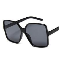 Juodi Kvadratiniai Dideli Saulės Akiniai Moterims Didelis Rėmelis Spalvoti Saulės Akiniai Moteriški Veidrodiniai Oculos Unisex Gradientiniai Hip Hop Atspalviai
