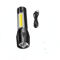 LED 3*P35 Žibintuvėlis 18350 Mini Magnetinis Žibintas Įkraunamas USB Šviesa IP68 Atsparus Vandeniui Žygiams Stovyklavimui Lydinio Medžiaga Apšvietimas MINI 1PC