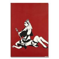 Abstraktūs Banksy karalienės Viktorijos plakatai ant sienos meno freska HD drobės tapyba Banksy svetainės dekoravimui be rėmo 21x30cm No Framed