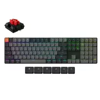 Žemo Profilio Klaviatūra Keychron K5 QMK (Juoda) - Low Profile Gateron Red Switches