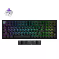 Klaviatūra Keychron K4 Magnetinė Hall Effect K4H-J1 (Juoda) - Gateron Magnetic Nebula Switches
