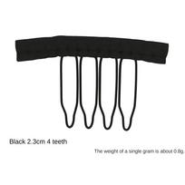 10Pcs/Lot Wig Combs for Wig Caps Hair Clips Factory Supply Wig Clips for Hair Extensions Best Clips for Wigs Big 3-7 Teeth Black