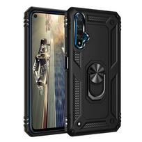 skirtas „Huawei Nova 5T Armor“ smūgiams atsparus dėklas, skirtas „Huawei Nova 5 T“ kariniam nuo kritimo apsauginiam magnetui, automobilio laikiklio žiedo dėklo dangtelis for Nova 5T