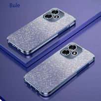 Prabangus blizgantis blizgantis silikoninis dėklas, skirtas Infinix Hot 30 30i 20 12 11S 11 10 9 Play NFC Coque fotoaparato objektyvo minkštas galinis dangtelis INFINIX Hot 30i mėlyna