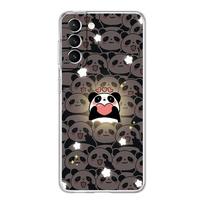 Phone Case For Samsung Galaxy S24 Plus S23 S22 S21 S20 FE Ultra 5G S10 S10E S9 Soft Clear Cover Cute Panda Climbing Bamboo Samsung S24 Plus