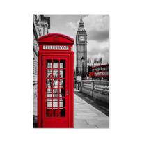 Miestas Londonas Paryžius Peizažas Drobės Tapyba Šiaurietiški Plakatai ir Spaudiniai Sienos Menas Paveikslai Svetainei Namų Dekoras 21x30cm No Framed