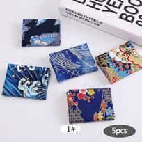 5 vnt gėlėtų drabužių marginimas ir dažymas medvilninis audinys japoniškas karštas štampuotas kratinys 20*25cm