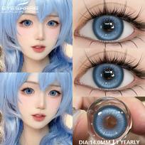 Eyeshare 1 pora Colorcon spalvotų kontaktinių lęšių akims Rožiniai lęšiai Kosmetiniai žalių akių lęšiai Cosplay mėlyni akių kontaktai Kasmet