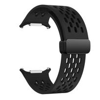 Dirželis Samsung Galaxy Watch Ultra 47mm Minkštas Sportinis Magnetiniu Sagtuku Apyrankė Galaxy Ultra 47mm Vyrams Moterims Laikrodžio Dirželis Galaxy watch ultra juoda