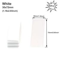 25-100 VNT 18650 Akumuliatoriaus įvyniojimo PVC Termiškai susitraukiantis vamzdelis Iš anksto supjaustytas Iš anksto supjaustytas ZP White 25Pcs
