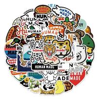 10/50Pcs  Cool Fashion H-Human M-Made Stickers Nigo Waterproof DIY Stickers Pack for Watercup Laptop Scrapbook Notebook Diary stickers 10pcs