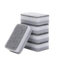 3/5/10/20 vnt Kūrybinės kempinės indams plauti Virtuvės valymas Minkšti virtuvės įrankiai 3pcs pilka