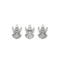 3/12/24pcs Alloy Angel Charm Pendant Tibetan Pendant Bulk Jewelry Making Earrings, Necklaces, Bracelets DIY Crafts 3pcs