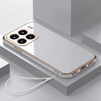 Dėl Xiaomi 15 Pro dėklo Xiaomi 15 telefono dėklo Mi 15 Pro dėklo xiao mi 15 prabangaus kvadratinio dengto smūgiams atsparaus galinio dangtelio For Xiaomi 15 Pro&Case & Strap