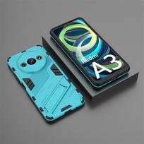Dėklas Xiaomi Redmi A3 4G Magnetinis stovas Šarvuotas galinis dangtelis Redmy Readmi Radmi Redme A3 RedmiA3 A 3 3A 4G telefono dėklai Fundas For Redmi A3 4G mėlyna