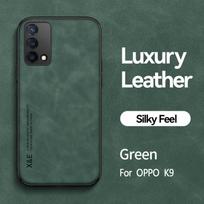 Dėklas OPPO Realme GT Master Edition su įmontuotu magnetiniu stovu, odinis telefono dėklas RealmeGT Realmy G T 5G GTMaster galiniam dangteliui Realme GT Master žalia