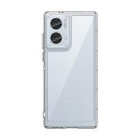 Dėklas Motorola Moto Edge 50 Fusion, Motorola Moto Edge 50 Fusion dangtelis, prabangus skaidrus smūgiams atsparus silikoninis apsauginis telefono dėklas Moto Edge 50 Fusion gryna