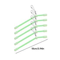 5 vnt. 7-25 cm švytinčių plastikinių vamzdelių dugninės žūklės balansas jūrinė žūklė tolimam metimui nuo susipainiojimo plastikiniai alkūniniai vamzdeliai masalo priedai 10CM beige