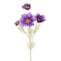 Artificial Cosmos Galsang Flower Long Stem Fade Proof Simulated Silk Cosmos Galsang Flower for Home violetinė