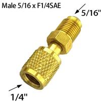 1x Adapter Male 5/16 X F1/4 SAE For Air Conditioning Systems R32 R410a Fittings