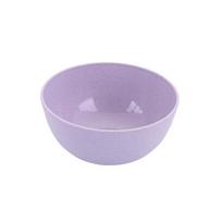 Nordic Colored Wheat Straw Bowls Circular Shatter Resistant Plastic Tableware Bowls For Household Use violetinė