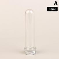 30/40/100 ml naminių gyvūnėlių mėgintuvėlio buteliukas skaidrus cilindrinis plastikinis papildomas buteliukas kaukei, saldainiams, duomenų linijai, maskavimo popieriui 30ml