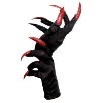 Šaunios Helovino pirštinės Ilgi nagai Juokingos pirštinės Letena Persirengimo pirštinės Helovino vakarėliui Cosplay aksesuarai raudona