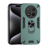 Military Armor Shockproof Case for Honor Magic 7 Lite Magic7 Pro X9c Protective Cover Ring Stand Holder Fundas Coque Honor Magic 7 Lite žalia