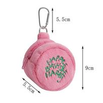 Rožinė Mini Monetų Piniginė Potterio Stiliaus Ausinių Laido Laikymo Krepšelis Kawaii Taškuota Miela Pliušinė Harries Nešiojama Piniginė Monetų Dėklas Torto Krepšelis S rožinė
