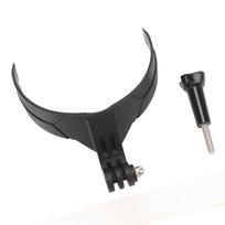 Motorcycle Helmet Chin Mount for Action Camera Secure Motorcycle Helmet Chin Holder for Mobile Phone Helmet Adhesive black