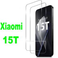 2 vnt. Xiaomi 15T grūdinto stiklo ekrano apsauga stiklo plėvelė Xiaomi 15T Pro Xiaomi 15T Pro balta