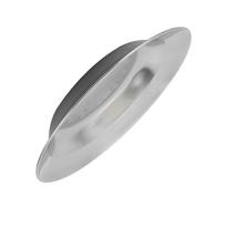 Nerūdijančio plieno lėkštė Stora metalinė daugiafunkcinė apvali vakarienės lėkštė namams, restoranui, lauko stovyklavimui S 100x40x0.3cm / 39.4x15.7x0.1in gray