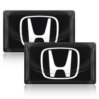10 vnt. Automobilio interjero emblemos lipdukas 3D epoksidiniai klijai Lipdukai Priedai Honda Civic Xrv Hrv Crv Brv City Accord Fit Jazz Insight Pilot Passport Stepwgn 2pcs