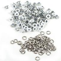 4 Colors 100Sets 4mm Round Metal Eyelets Scrapbooking Card Hole Leather Craft Garment Accessory White balta