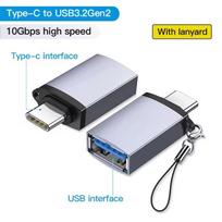 USB 3.2 OTG adapteris USB C į USB 3.2 Gen2 adapteris Samsung Macbook nešiojamiesiems kompiuteriams, kortelių skaitytuvas, 10Gbps USB3.0 į Type C OTG jungtis Type C to USB 3.2