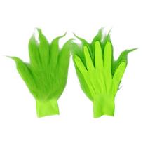 1/2 vnt. Kalėdiniai Žali Monstrai Kaukė Kalėdų Senelio Helovino Cosplay Kostiumas Xmases Juokinga Viso Veido Kaukė Plėšrios Pirštinės