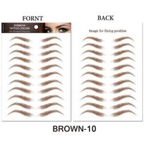 6D Simulation Waterproof Lazy Eyebrow Tattoo Stickers 148x210mm