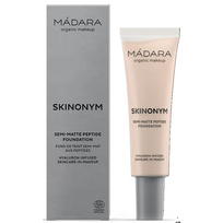 MÁDARA,  Pusiau matinis makiažo pagrindas su peptidais "Skinonym", 25 LINEN, 30 ml