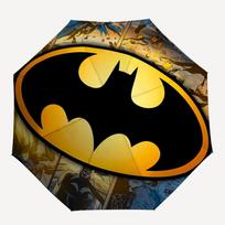 1pc Batman, Comic Automatic Folding Umbrella - Compact 8-Rib Design, Durable Plastic & Iron, Daily Use Z1230043