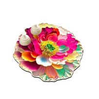 3D Flower Diatom Mud Soft Mat Absorbent Bar Counter Pad for Cups Kitchen Sink Quick-drying Wash Basin Tray Decorative Diatomite Coaster 30*30cm A