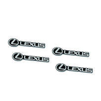 Automobilio garso sistemos dekoravimas 3D aliuminio ženklelis emblema lipdukai Lexus IS250 IS200 CT200h GS300 LS430 RX450h LX570 IS300 ES RX LS IS NX white