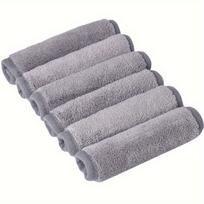 1pcs Soft Face Wipe Beauty Cleansing Towel Water-absorbing Small Square Towel Cleaning Face Towel Lazy Water Wash Makeup Remover Towel 6PCS pilka spalva