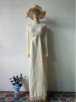 2025 Classic Hepburn-Inspired Slim Fit Fur Collar Socialite Dress with Pearls S balta