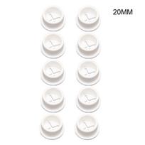 10 Pcs Flexible Desk Rubber Grommet Wire Cable Hole Cover for Desk Table TV Console Furniture Hole Cable Management balta