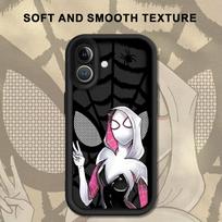 Marvel Spiderman Soft Shell Phone Case for iPhone 13 12 11 Pro Max XR XS Max 15 16 14 Plus 17 Air 16e iPhone 15 Plus